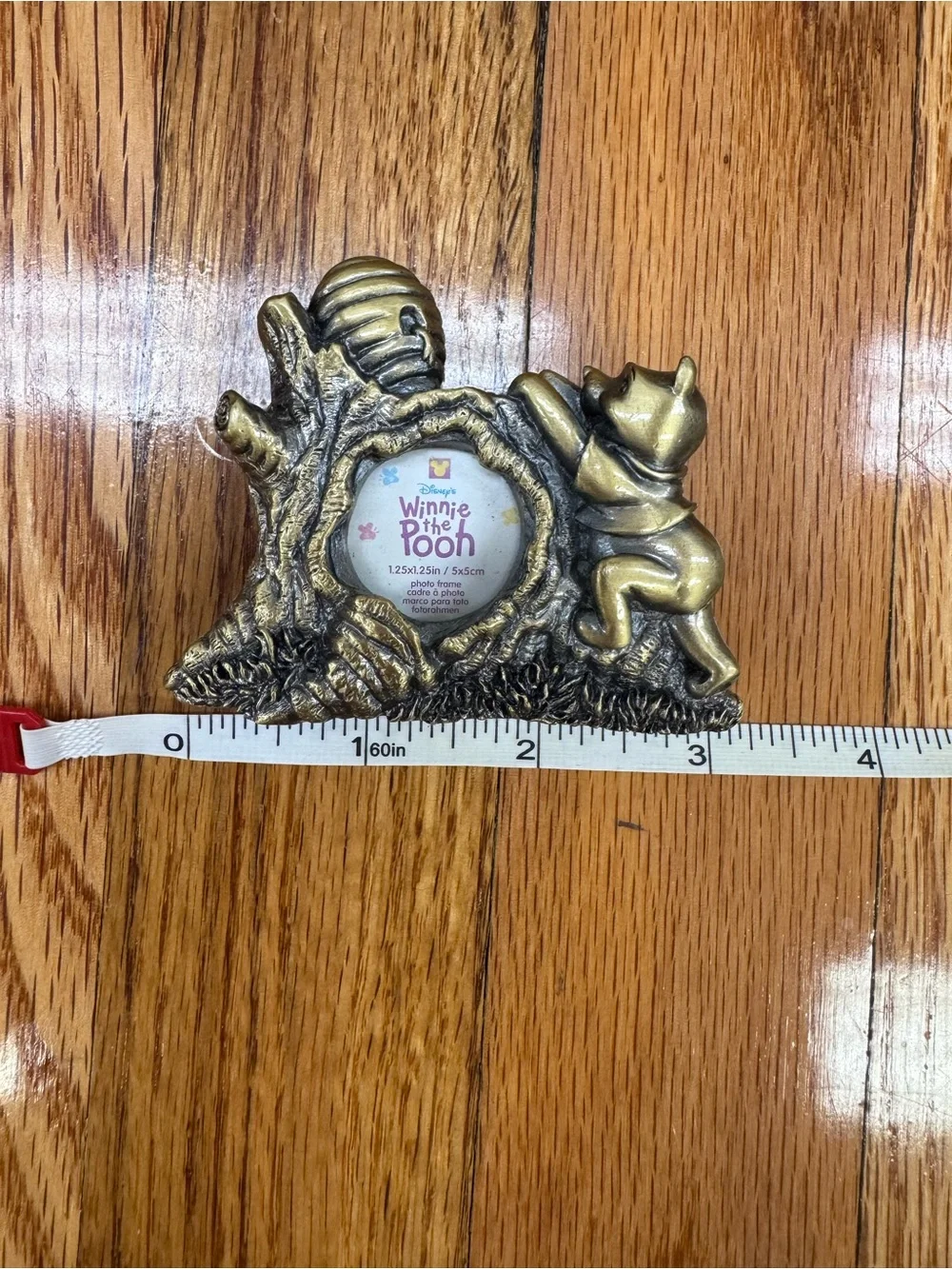 Vintage Disney Winnie the Pooh Mini Brass Magnetic Photo Frame